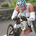 Jason Fowler in a racing wheel chair during a competition